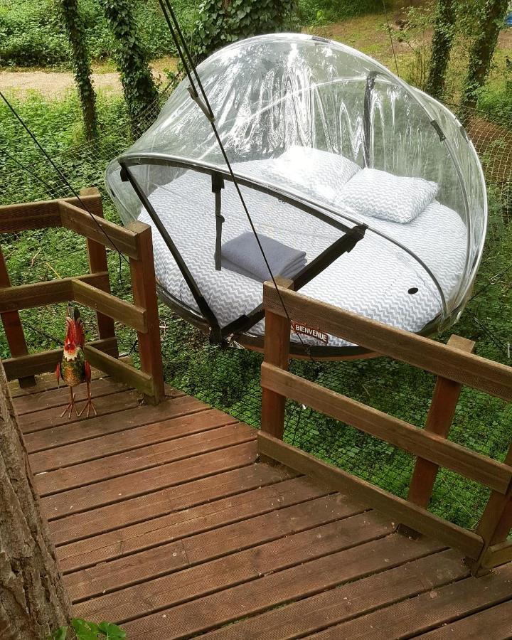 Les Bulles De La Maison Du Rocher Noisy-sur-Ecole Esterno foto